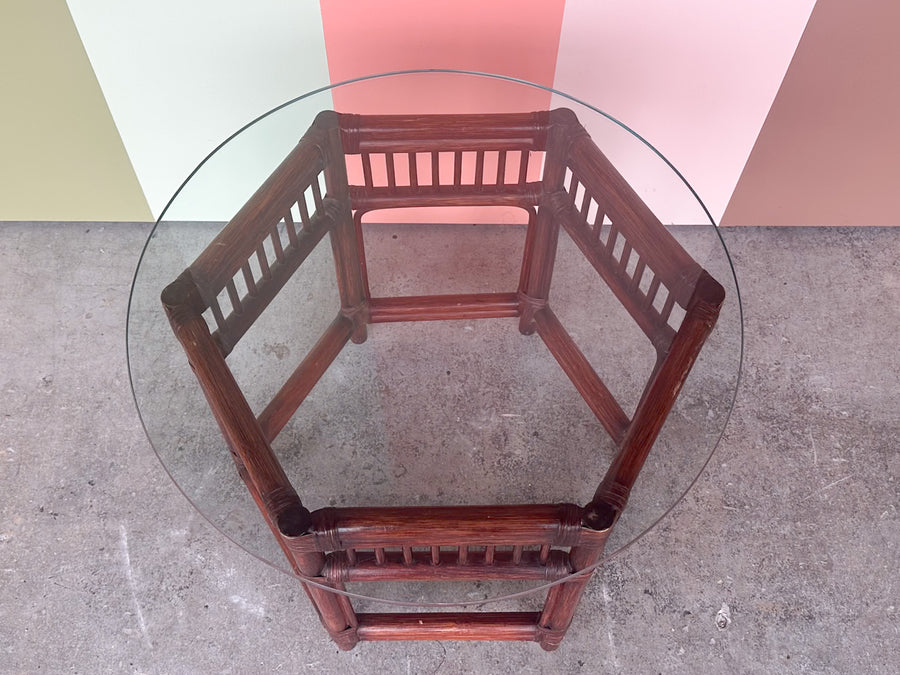 Brighton Style Rattan Side Table