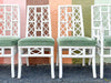 Set of Six Ficks Reed Rattan Dining Chairs