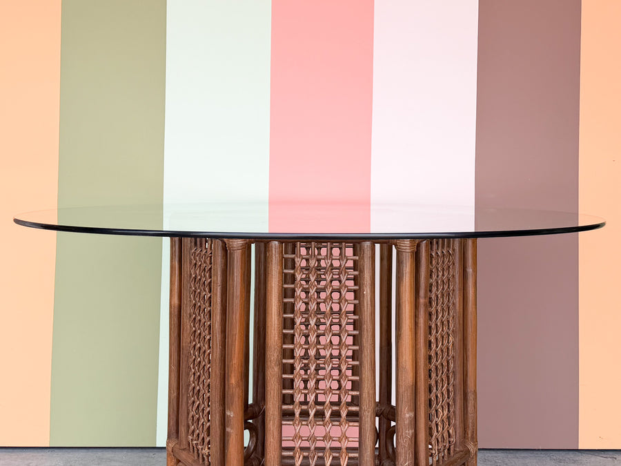 Island Chic Rattan Dining Table