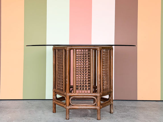 Island Chic Rattan Dining Table