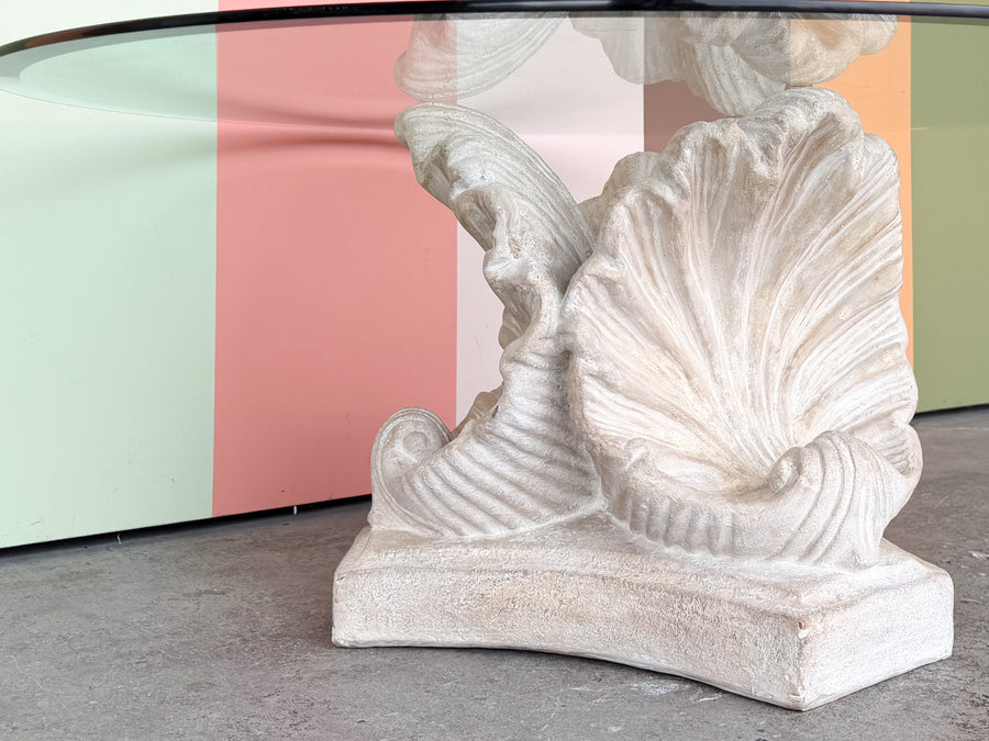 Shell Chic Plaster Coffee Table