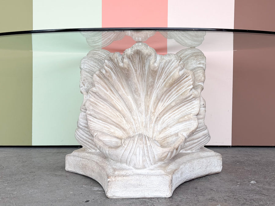Shell Chic Plaster Coffee Table