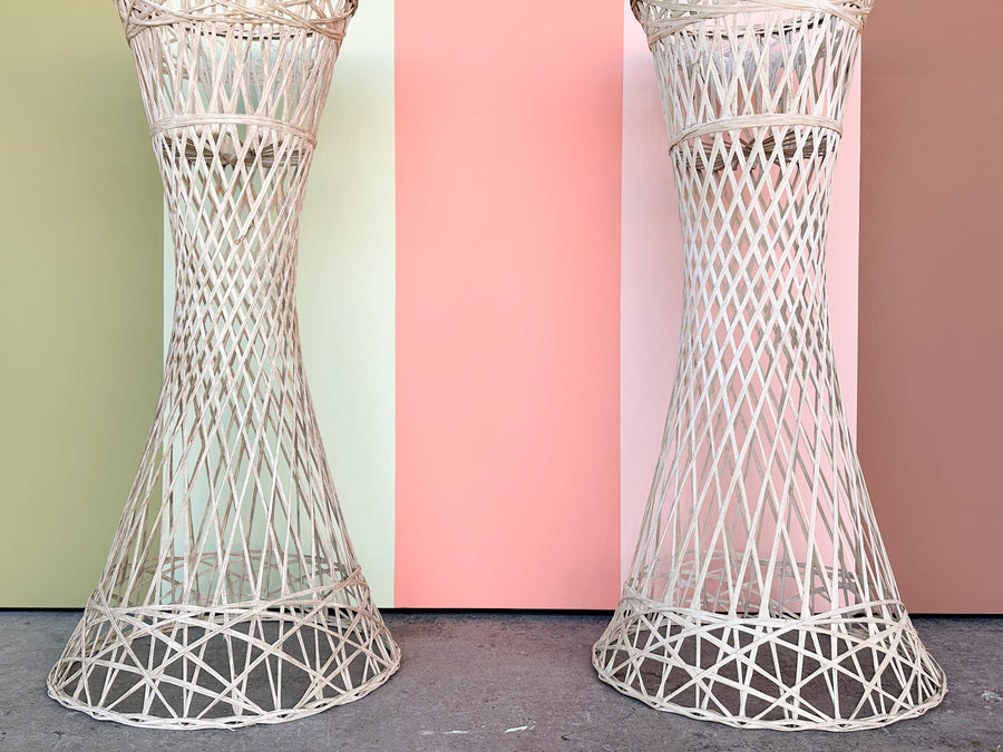Pair of Webspun Plant Stands