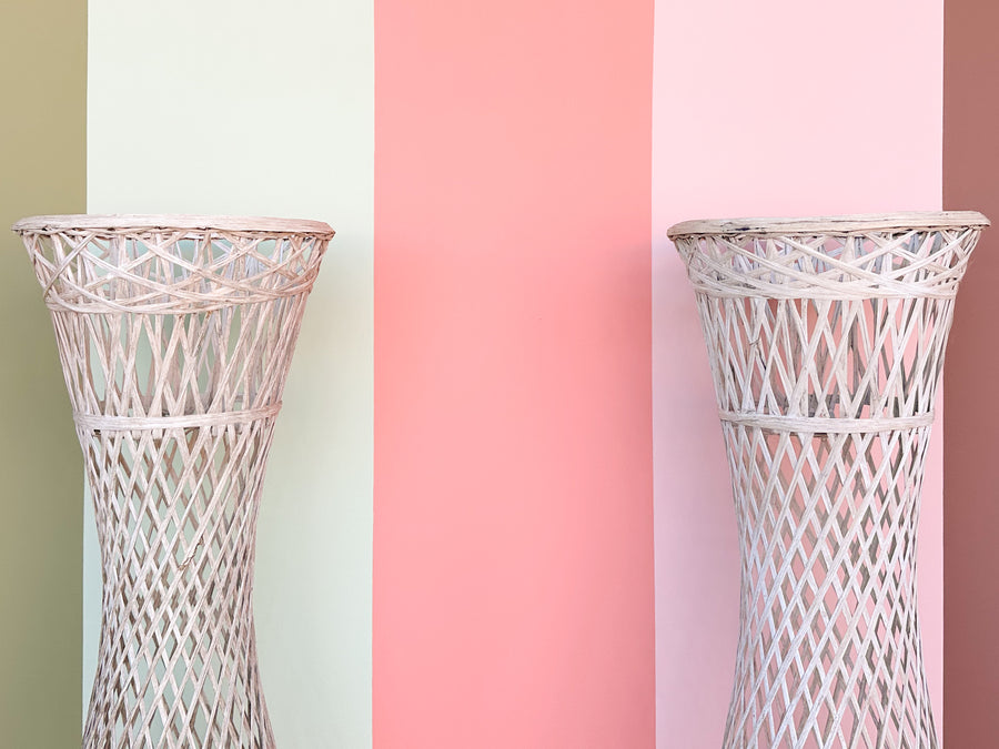 Pair of Webspun Plant Stands