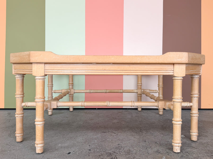 Thomasville Faux Bamboo Coffee Table