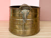 Brass Elephant Cachepot