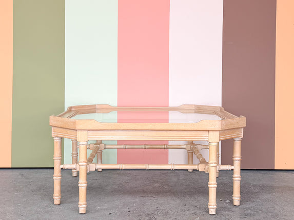 Thomasville Faux Bamboo Coffee Table