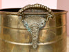 Brass Elephant Cachepot