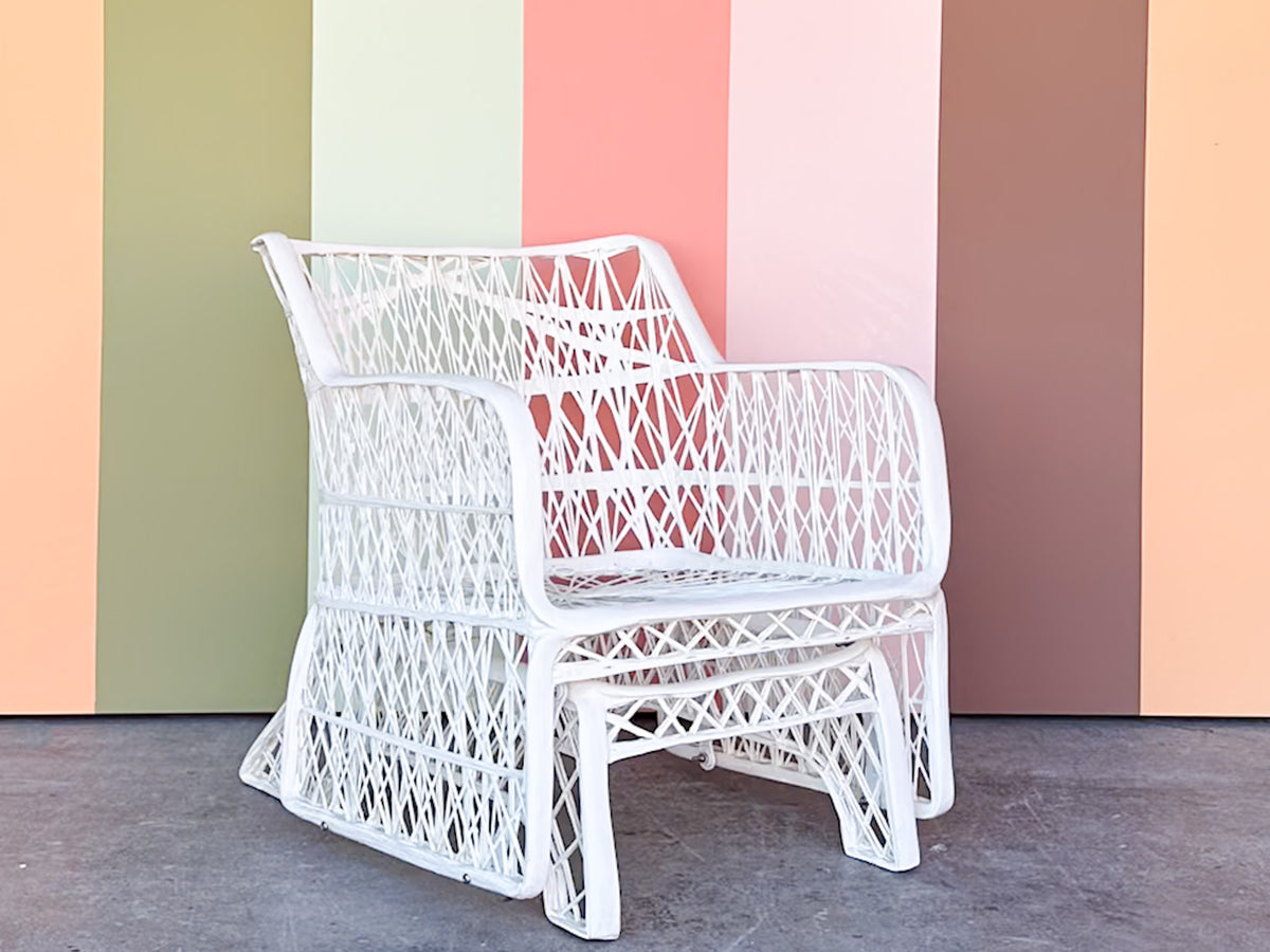 White Webspun Rocker