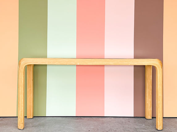 Pencil Reed Rattan Console