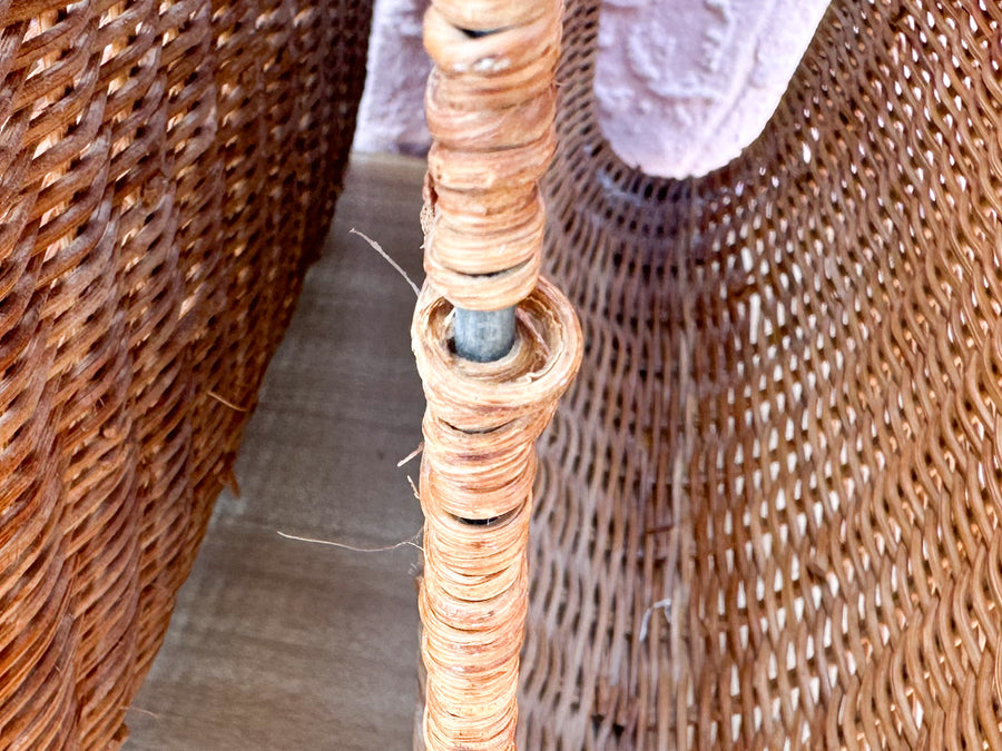 Wicker Chic Double Magazine Rack