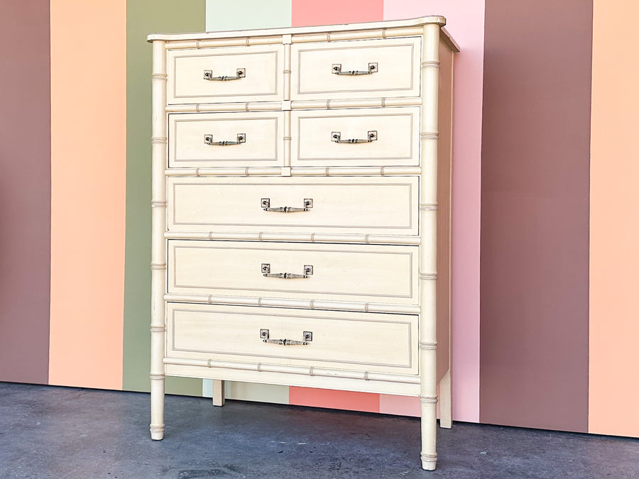 Henry Link Faux Bamboo Tall Chest