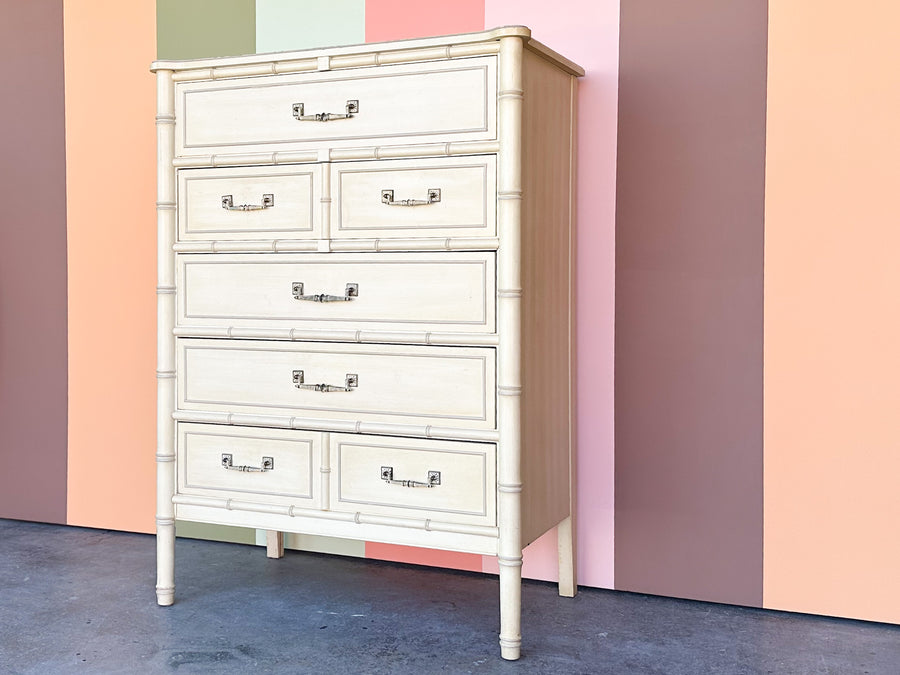 Henry Link Faux Bamboo Tall Chest