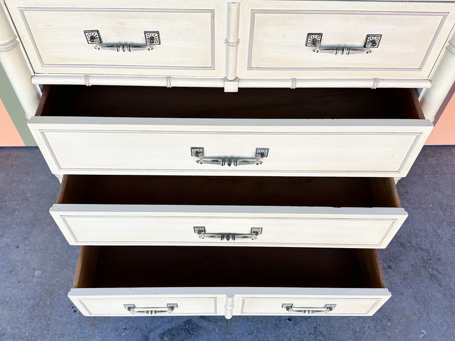 Henry Link Faux Bamboo Tall Chest
