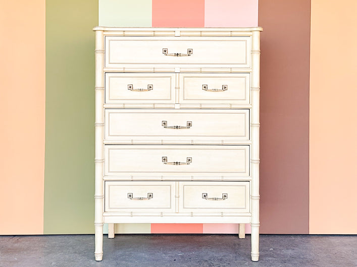 Henry Link Faux Bamboo Tall Chest