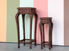 Pair of Island Style Rattan Plant Stands