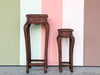 Pair of Island Style Rattan Plant Stands