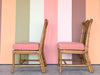 Pair of Pineapple Rattan Side Chairs