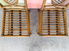 Pair of Pineapple Rattan Side Chairs