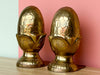 Brass Acorn Bookends
