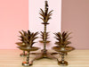 MCM Brass Palm Candelabra Centerpiece