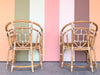 Pair of Brighton Style Rattan Arm Chairs