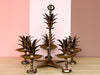 MCM Brass Palm Candelabra Centerpiece