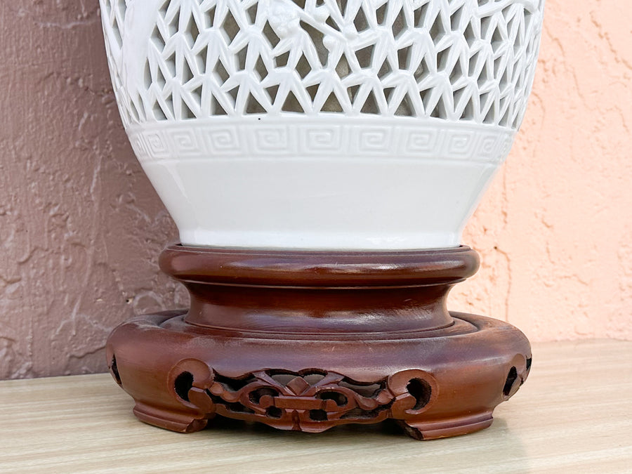 Kips Bay Show House Huge Pierced Lamp