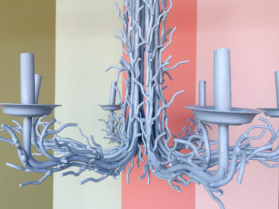 Large Faux Coral Chandelier