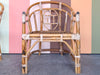 Pair of Brighton Style Rattan Arm Chairs