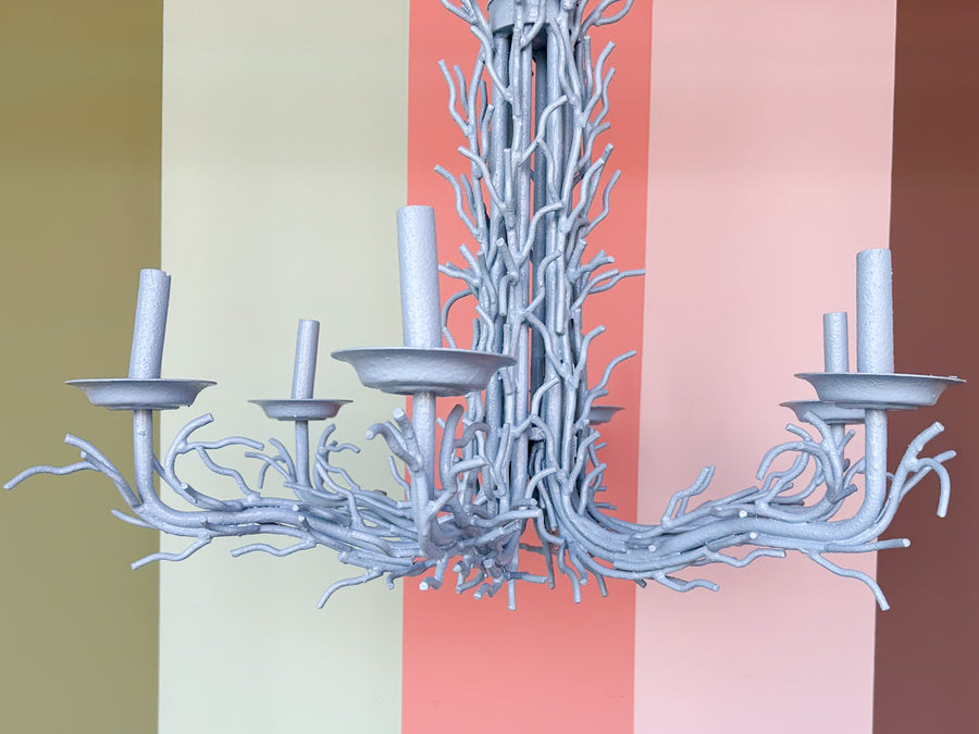 Large Faux Coral Chandelier