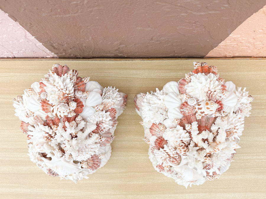 Pair of Shellegance Wall Pockets