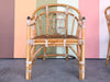 Pair of Brighton Style Rattan Arm Chairs