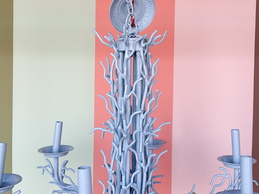 Large Faux Coral Chandelier