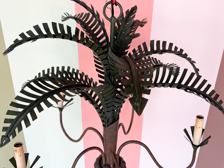 Currey and Company Palm Chandelier