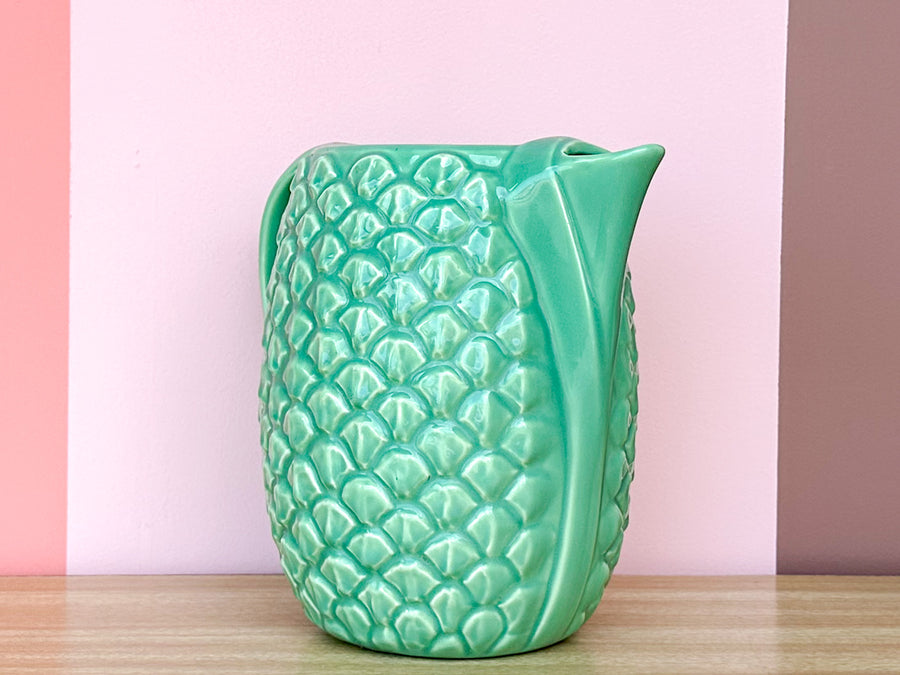 Green Shell Ceramic Pitcher