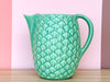 Green Shell Ceramic Pitcher