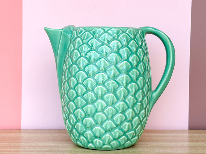 Green Shell Ceramic Pitcher