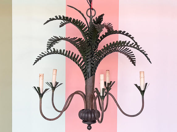 Currey and Company Palm Chandelier