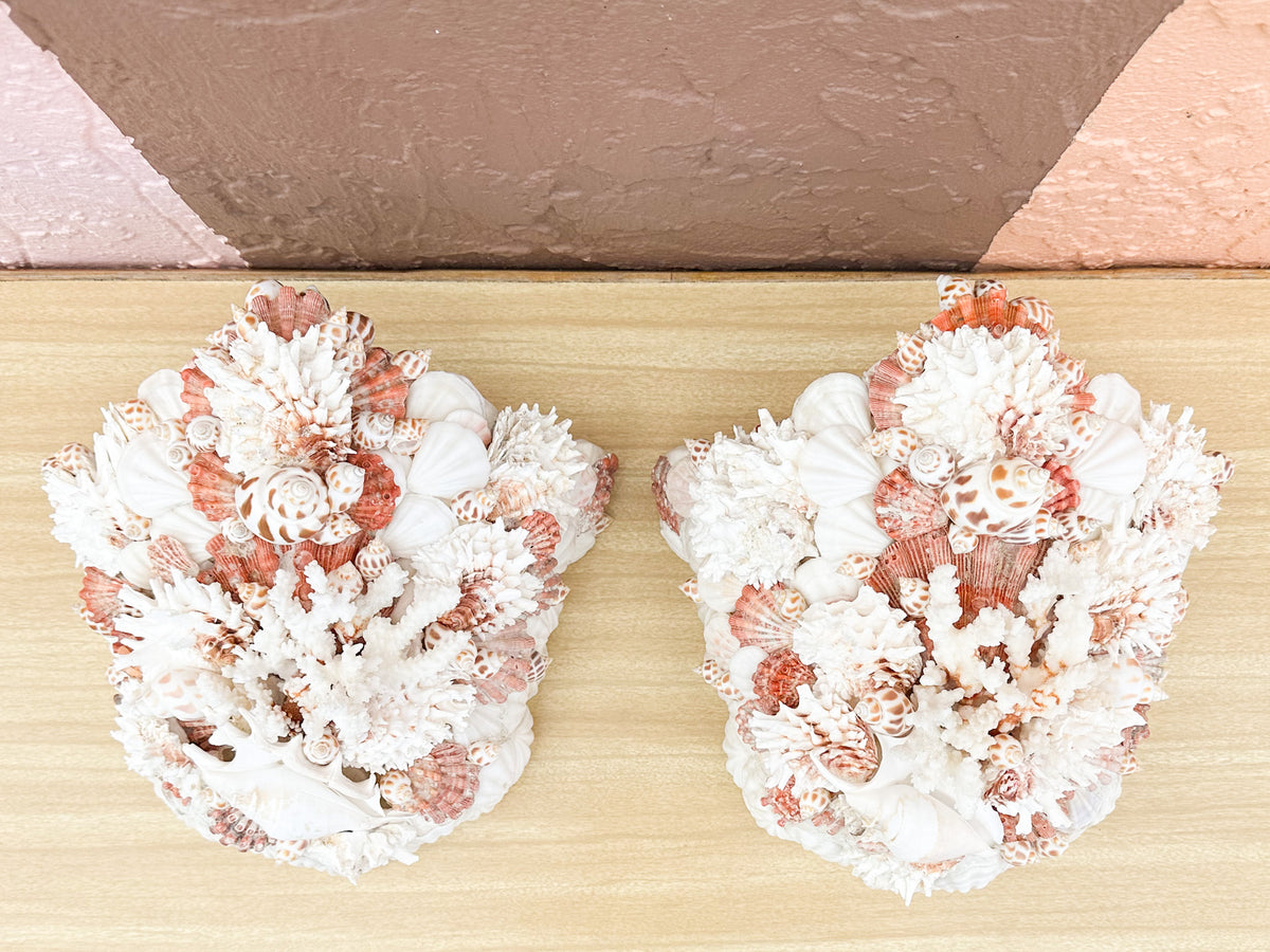 Pair of Shellegance Wall Pockets