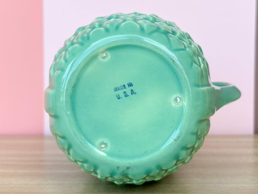 Green Shell Ceramic Pitcher