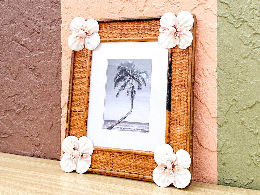 Medium Shell Chic Rattan Frame