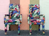 Set of Six So 80s Parsons Style Dining Chairs