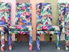 Set of Six So 80s Parsons Style Dining Chairs