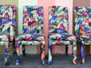 Set of Six So 80s Parsons Style Dining Chairs
