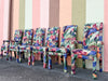 Set of Six So 80s Parsons Style Dining Chairs