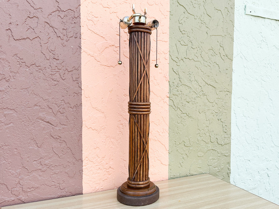 Pencil Reed Column Lamp