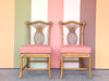 Pair of Pineapple Rattan Side Chairs
