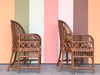 Pair of Brighton Style Rattan Dining Chairs