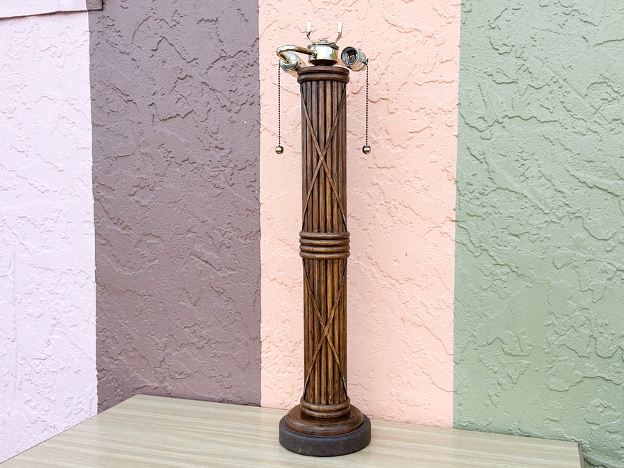 Pencil Reed Column Lamp
